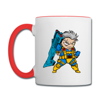 Character #12 Contrast Coffee Mug - white/red