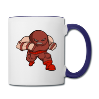 Character #13 Contrast Coffee Mug - white/cobalt blue