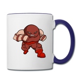 Character #13 Contrast Coffee Mug - white/cobalt blue