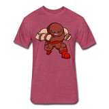 Character #13 Fitted Cotton/Poly T-Shirt by Next Level - heather burgundy