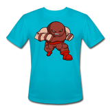 Character #13 Men’s Moisture Wicking Performance T-Shirt - turquoise