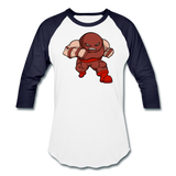 Character #13 Baseball T-Shirt - white/navy