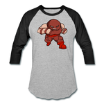 Character #13 Baseball T-Shirt - heather gray/black