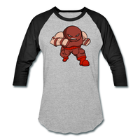 Character #13 Baseball T-Shirt - heather gray/black