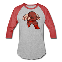 Character #13 Baseball T-Shirt - heather gray/red