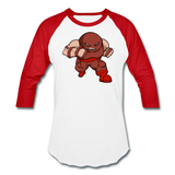 Character #13 Baseball T-Shirt - white/red