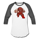 Character #13 Baseball T-Shirt - white/charcoal