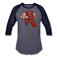Character #13 Baseball T-Shirt - heather blue/navy