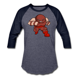 Character #13 Baseball T-Shirt - heather blue/navy