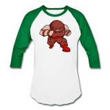 Character #13 Baseball T-Shirt - white/kelly green