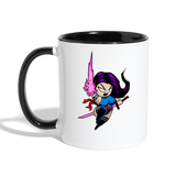 Character #14 Contrast Coffee Mug - white/black