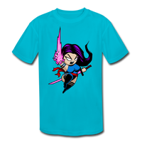 Character #14 Kids' Moisture Wicking Performance T-Shirt - turquoise