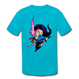 Character #14 Kids' Moisture Wicking Performance T-Shirt - turquoise