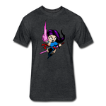 Character #14 Fitted Cotton/Poly T-Shirt by Next Level - heather black