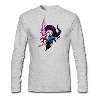 Character #14 Men's Long Sleeve T-Shirt by Next Level - heather gray