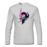 Character #14 Men's Long Sleeve T-Shirt by Next Level - heather gray
