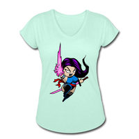 Character #14 Women's Tri-Blend V-Neck T-Shirt - mint