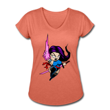 Character #14 Women's Tri-Blend V-Neck T-Shirt - heather bronze
