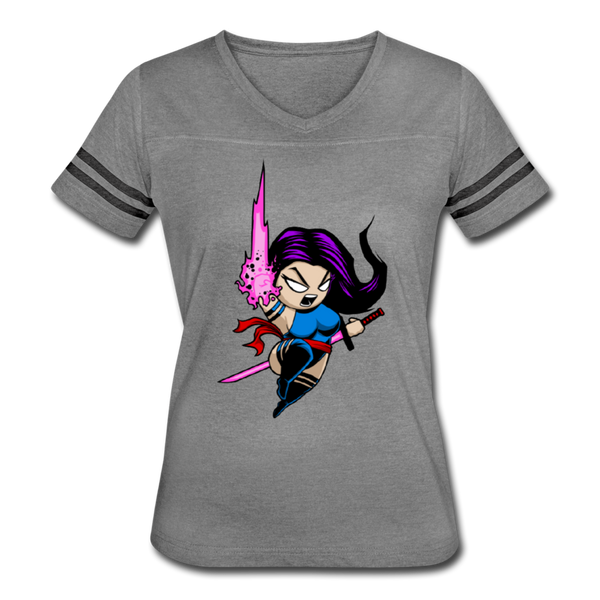 Character #14 Women’s Vintage Sport T-Shirt - heather gray/charcoal
