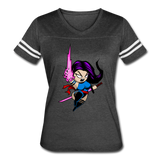 Character #14 Women’s Vintage Sport T-Shirt - vintage smoke/white