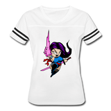 Character #14 Women’s Vintage Sport T-Shirt - white/black