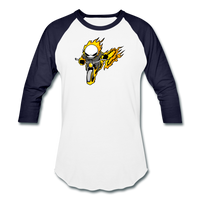 Character #15 Baseball T-Shirt - white/navy