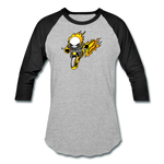 Character #15 Baseball T-Shirt - heather gray/black