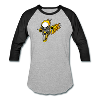 Character #15 Baseball T-Shirt - heather gray/black