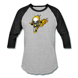 Character #15 Baseball T-Shirt - heather gray/black