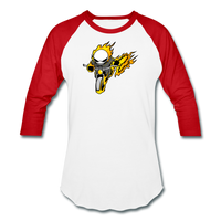 Character #15 Baseball T-Shirt - white/red