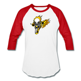 Character #15 Baseball T-Shirt - white/red