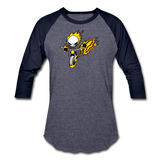 Character #15 Baseball T-Shirt - heather blue/navy