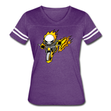 Character #15 Women’s Vintage Sport T-Shirt - vintage purple/white