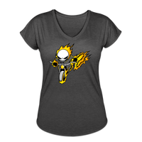 Character #15 Women's Tri-Blend V-Neck T-Shirt - deep heather