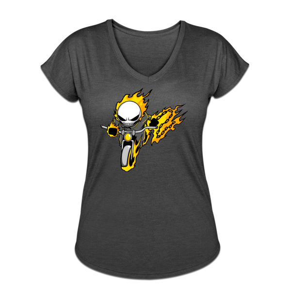 Character #15 Women's Tri-Blend V-Neck T-Shirt - deep heather