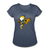 Character #15 Women's Tri-Blend V-Neck T-Shirt - navy heather