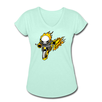 Character #15 Women's Tri-Blend V-Neck T-Shirt - mint