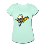 Character #15 Women's Tri-Blend V-Neck T-Shirt - mint