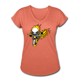 Character #15 Women's Tri-Blend V-Neck T-Shirt - heather bronze
