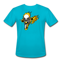 Character #15 Men’s Moisture Wicking Performance T-Shirt - turquoise
