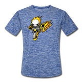 Character #15 Men’s Moisture Wicking Performance T-Shirt - heather blue