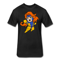 Character #16 Fitted Cotton/Poly T-Shirt by Next Level - black
