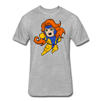 Character #16 Fitted Cotton/Poly T-Shirt by Next Level - heather gray