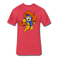 Character #16 Fitted Cotton/Poly T-Shirt by Next Level - heather red