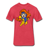 Character #16 Fitted Cotton/Poly T-Shirt by Next Level - heather red