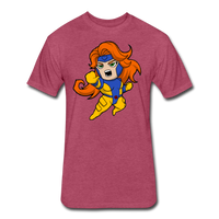 Character #16 Fitted Cotton/Poly T-Shirt by Next Level - heather burgundy