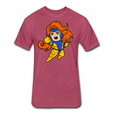 Character #16 Fitted Cotton/Poly T-Shirt by Next Level - heather burgundy
