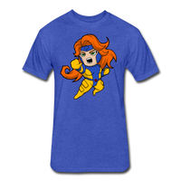 Character #16 Fitted Cotton/Poly T-Shirt by Next Level - heather royal