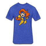 Character #16 Fitted Cotton/Poly T-Shirt by Next Level - heather royal