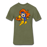 Character #16 Fitted Cotton/Poly T-Shirt by Next Level - heather military green
